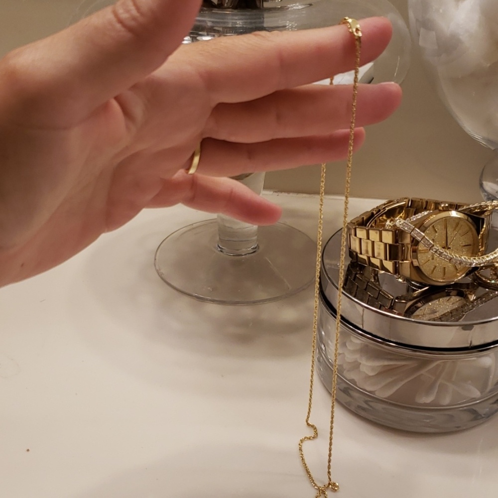 20 inch 14kt gold rope chain